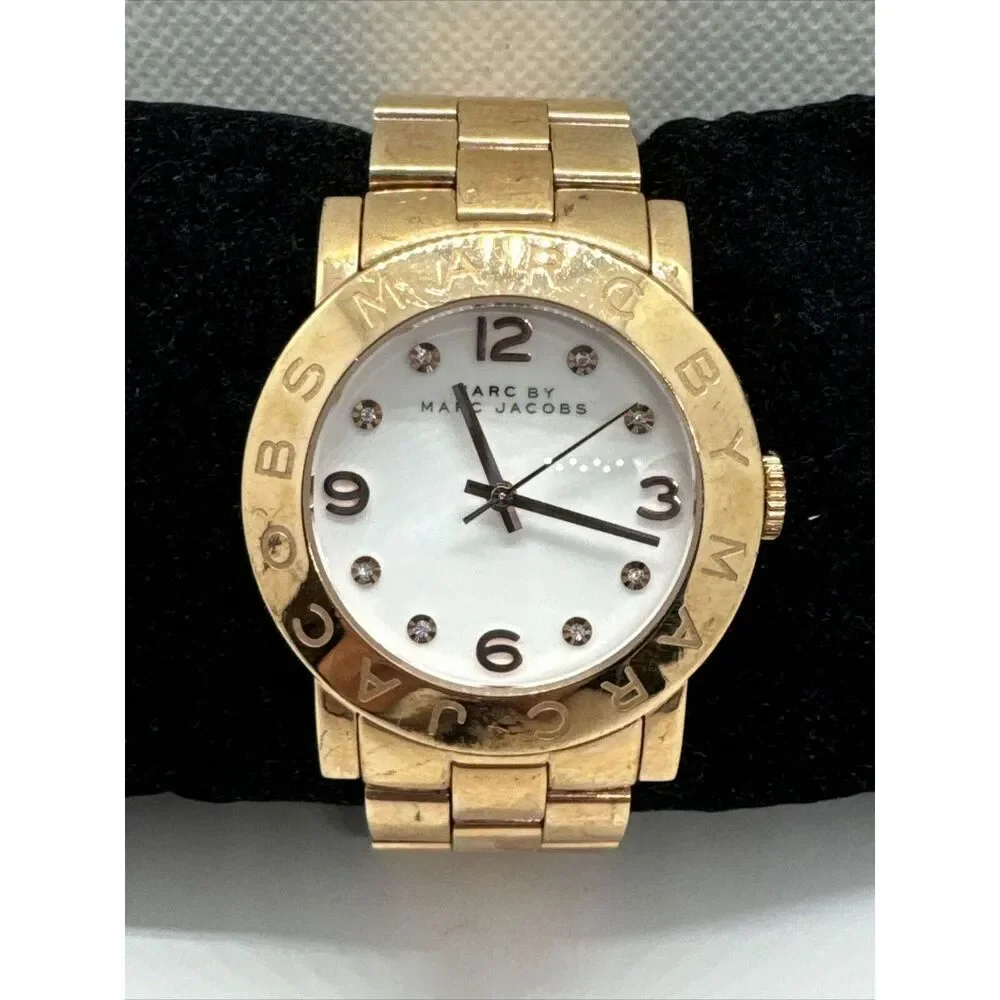 Marc Jacobs MBM3077 Women's Gold Stainless Steel Analog Dial Quartz Watch JNA531